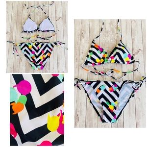 Lililane Devil Emoji String Bikini